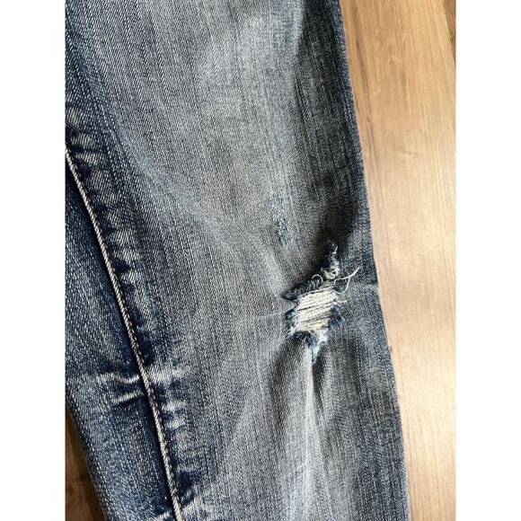 KanCan Women's Size 5/26 Distressed Button Fly Mid Rise Ankle Skinny Jeans - Picture 7 of 7